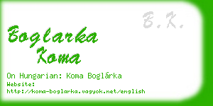 boglarka koma business card