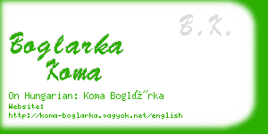 boglarka koma business card